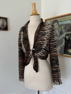 Tiger print blouse